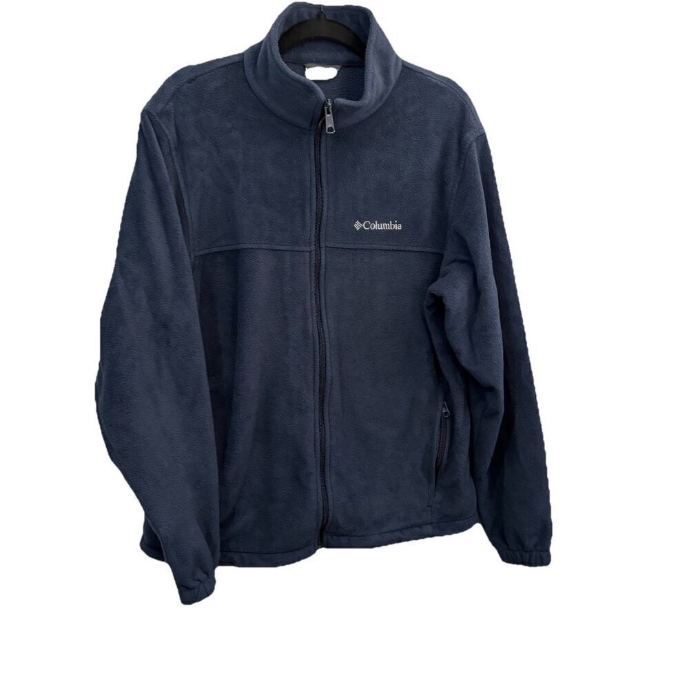 Columbia Sportswear Full Zip Fleece Blue Jacket Men Large